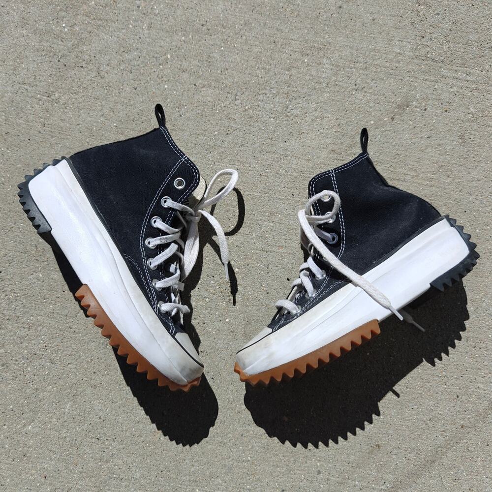 Converse Black Platform high-top Sneakers women's Size 5